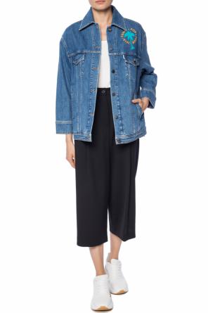 Logo-embroidered denim jacket, zdjęcie 2 Logo-embroidered denim jacket od Fendi